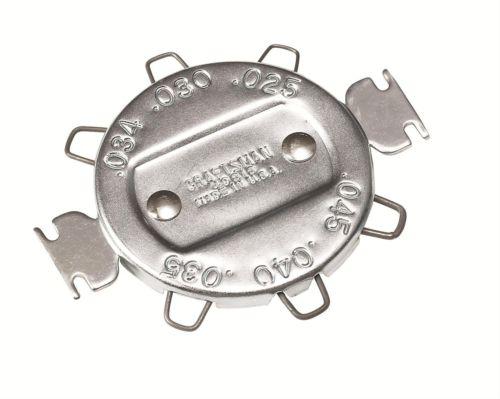 Craftsman spark plug gauge wire type flat disc 0.025"-0.045" range steel each