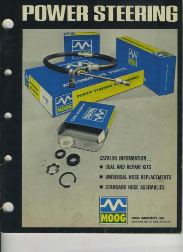 Vintage original 1969 moog industries power steering catalog