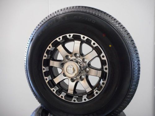 235/16 aluminum wheel with radial trailer tire