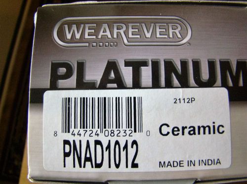 Disc brake pad-wearever platinum premium ceramic brake pad rear advance pnad1012
