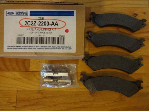 Ford oem brake pad-shoe and lining kit 2c2z-2200-aa, 2c2z2200aa