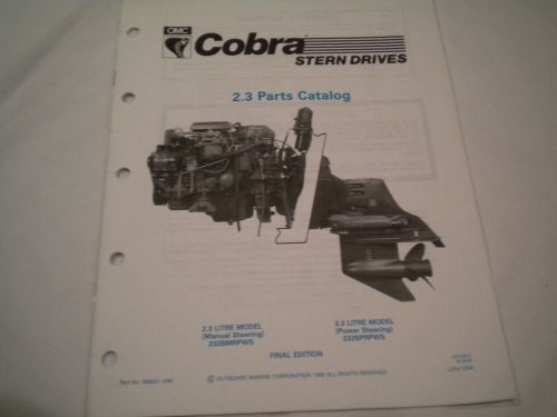 Oem parts catalog omc evinrude johnson king cobra 1991 2.3l