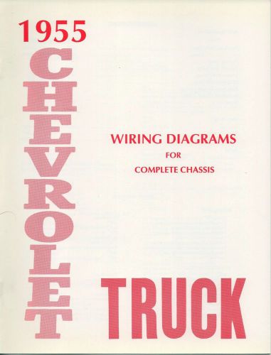 1955 chevrolet chevy pickup truck manual electrical wiring diagrams