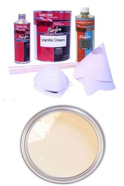 Vanilla cream acrylic enamel paint kit