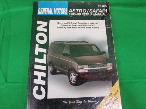 1985-96 astro / safari chilton books auto repair manual book gm 28100