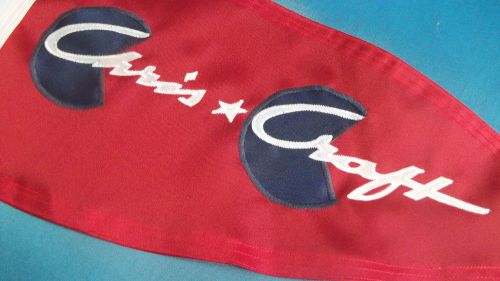 Chris craft red post war replica flag pennant