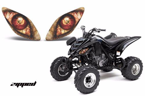 Amr racing headlight graphic decals cover yamaha raptor 660 parts 01-05 zipped