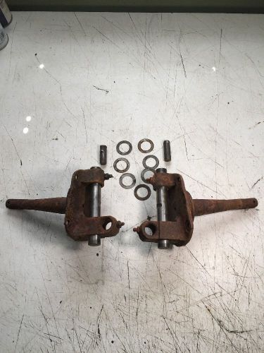 Model a ford front spindle pair with king pins for juice brakes for hot rod