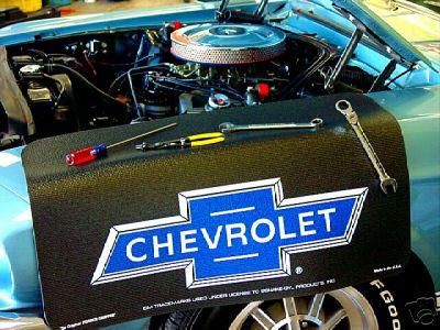 Chevrolet bowtie  black "fender gripper" fender cover 