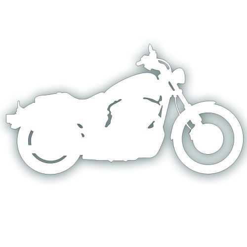 Motorcycle decal for xlh or xlch bike 883 1000 1200 rider car or trailer white