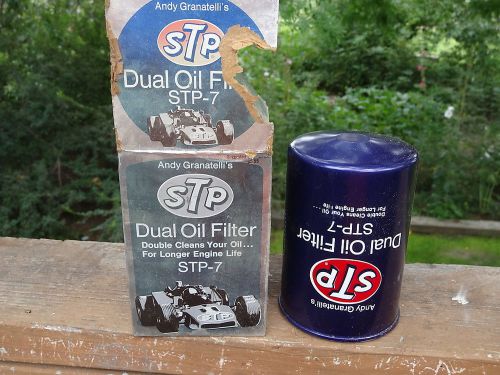Vtg nos stp dual oil filter stp-7 andy granatelli 1971 il buick kaiser jeep olds