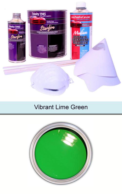 Vibrant lime green urethane acrylic car paint kit