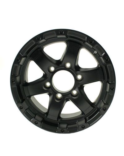 15x6 6-lug on 5.5&#034; aluminum t08 trailer wheel black matte - t08-56655mb-wa5t83