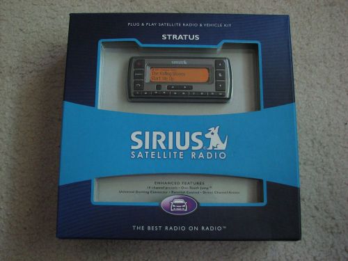 Sirius stratus sv3-tk1 brand new open box with vehicle kit