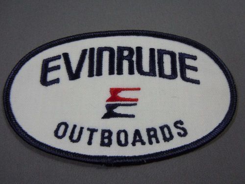 Vintage evinrude outboards embroidered sew-on jacket patch, gear bag patch 5&#034;