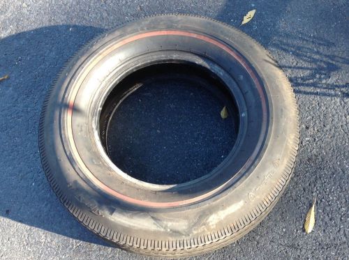 8.45-15 firestone super sports nylon red stripe factory muscle tire antique used