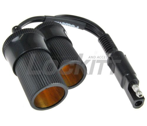 Tender sae to dual cigarette socket y cable pac-030