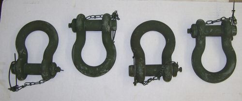 Military truck trailer shackle clevis - set of 4, new