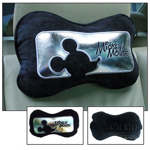 2x neck cushion pillow for headrest car seat / mickey mouse / pair