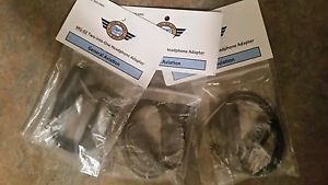 Aviation headset adapters general aviation lot of 3