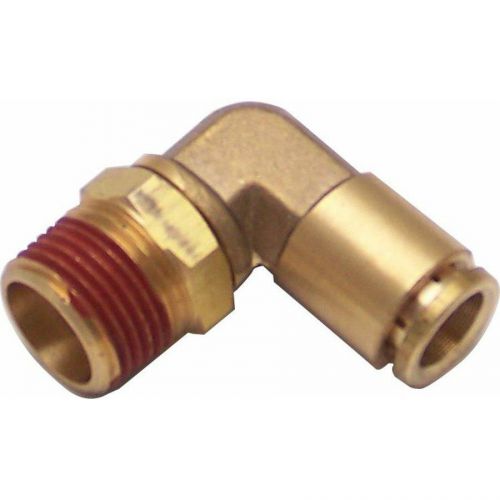 3/8&#034; npt male to 3/8&#034; push tube elbow air fitting 2 din 9 inch auto a body