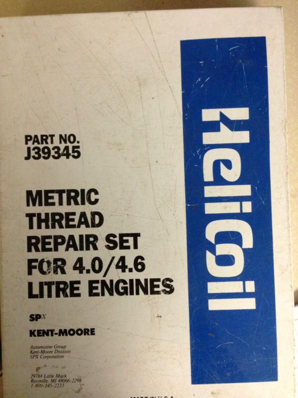 Spx kent moore j-39345 helicoil metric thread repair kit for 4.0l 4.6l engines