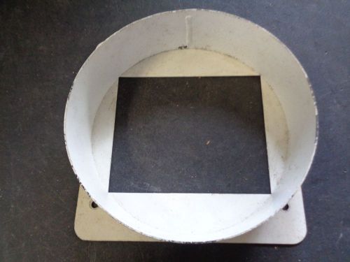 6 7/8&#034; round duct to a 4 1/4&#034; x 5 1/4&#034; square opening aluminum