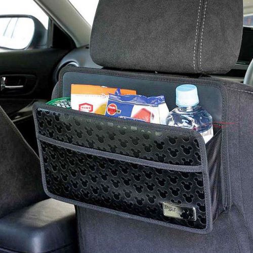 Car back seat headrest organizer multi-pocket storage bag / mickey mouse