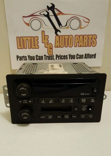 Gm-cadillac radio receiver am fm stereo cd player/tape cassette deck 15184933