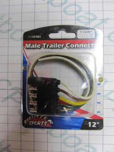 59383 boater sports 12&#034; 5-way male trailer connector