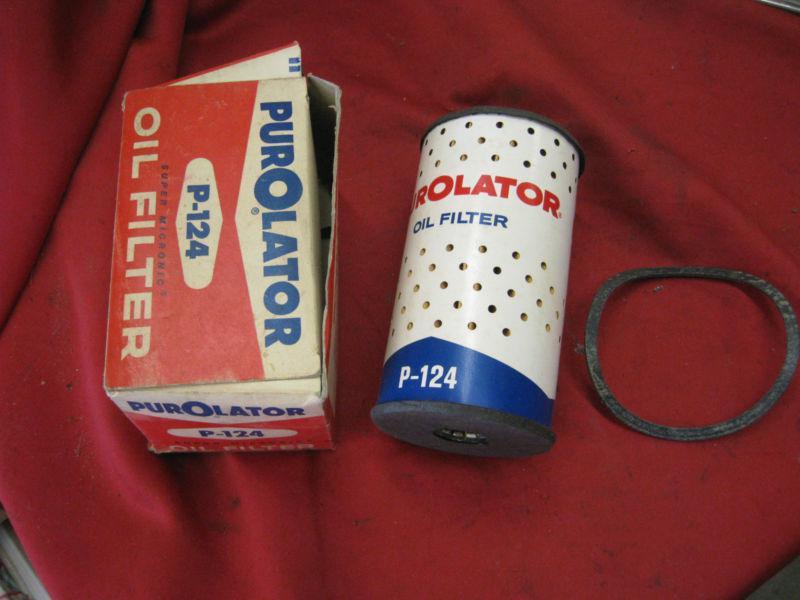 Nos purolator oil filter p-124 1949-58 buick olds pontiac 57 58 eldorado
