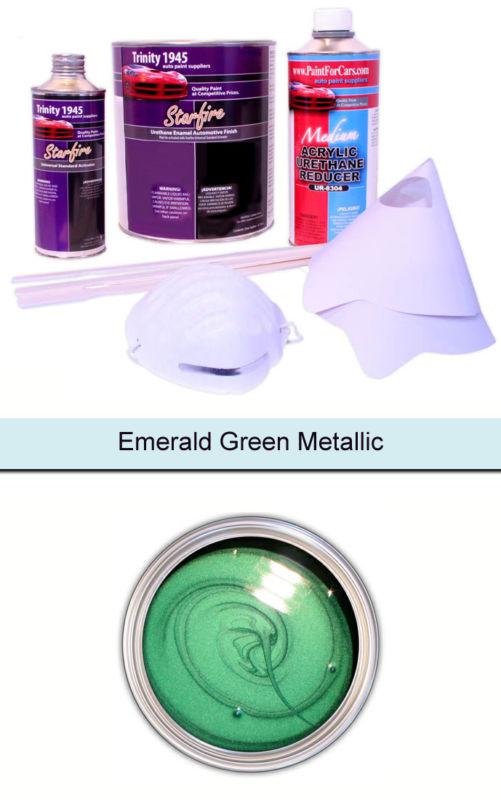 Emerald green metallic urethane acrylic auto paint kit