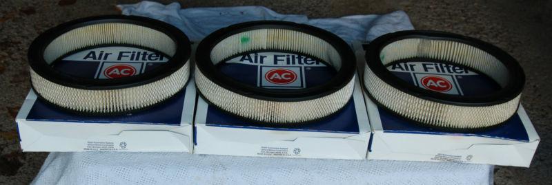 Set of 3 ac delco engine air filters 