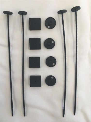 Plastic universal radiator mount mounting kit electric fan tie strap - 100 kits