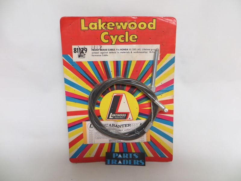 Nos lakewood cycle honda front brake cable elsinore cb mt xl 350 250 cb350 xl350