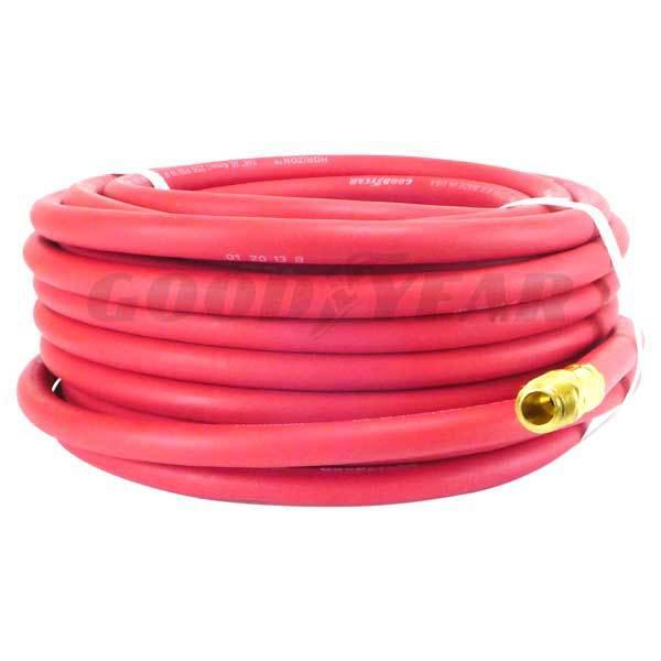Goodyear 1/4" x 100'  rubber air compressor hose red
