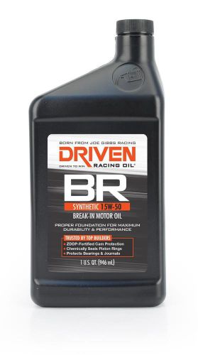 Driven racing oils 00107 joe gibbs br break in oil 15w 50 case of 12