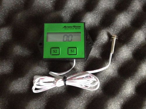 Digital tachometer with recall function and sensor green