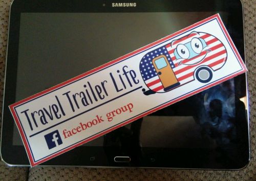 Travel trailer life facebook group ...decal sticker