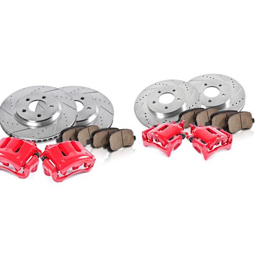 Front and rear brake calipers &amp; rotors pads 2005 2006 2007 - 2010 mustang v8 gt