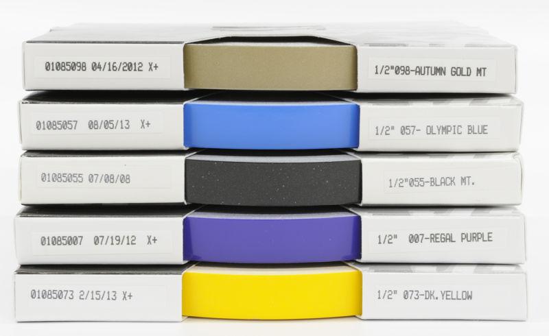 1/2" x 150' half inch roll of solid accent stripe in many colors