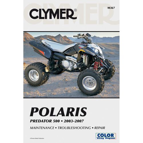 Clymer m367 repair service manual polaris 500 predator 2003-2007
