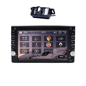 6.2&#034; double din car audio stereo in dash bluetooth dvd player radio with camera