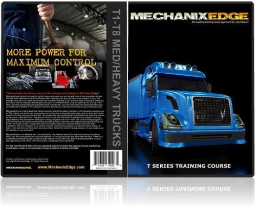 Ase t1-t8 truck repair certification test preparation study guide practice cd