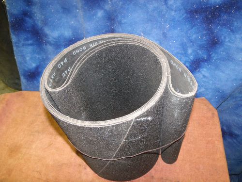 Cylinder head resurfacing belt 40 grit 12&#034; x 91&#034; lot of (3) peterson or kansas i