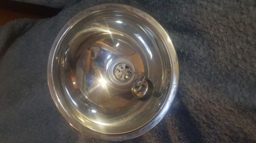 Scandvik mirror finish stainless steel round marine sink basin
