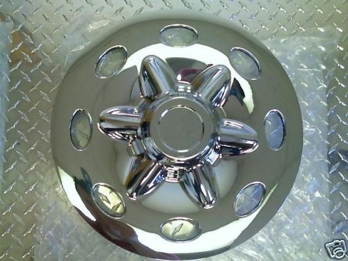 14&#034; chrome trailer wheel hub cap rim cover sharp!! 544cls