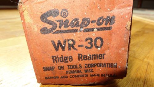 Vintage snap on tool ridge reamer...used...in box with directions