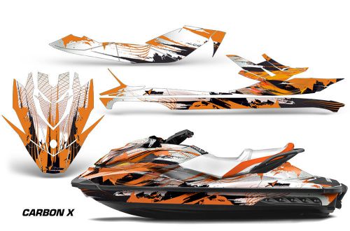 Sea doo gti/gtr/gts hd sitdown jet ski seadoo graphic wrap kit 2011-14 carbon or