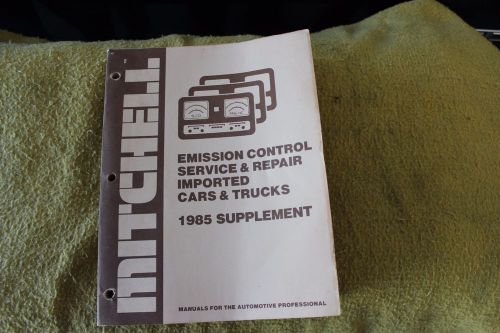 1985 emission control service &amp; repair for imported cars and trucks